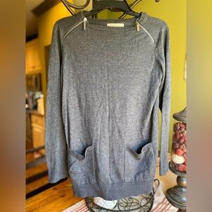 EUC Michael Kors Gray Sweater with zippers